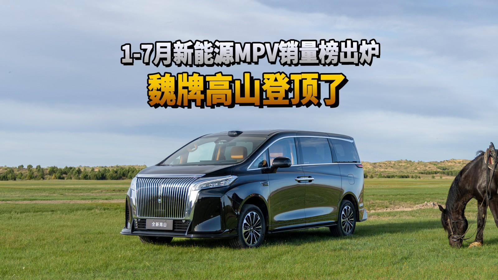 1-7月新能源MPV销量榜出炉，魏牌高山登顶了
